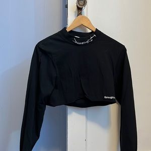 Petals & Peacocks Cropped Longsleeve